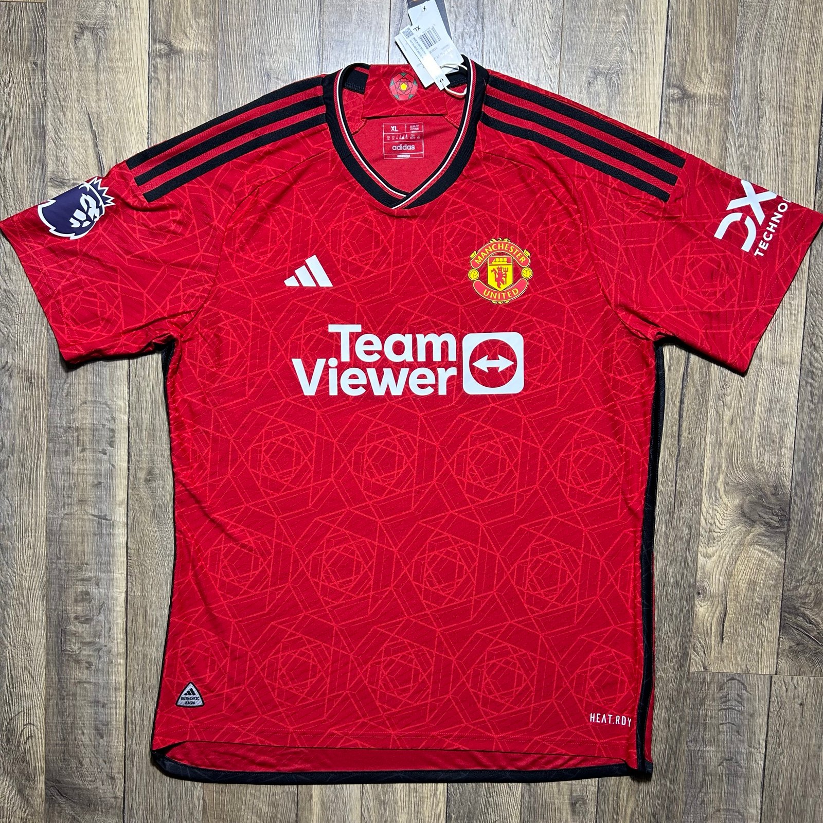 Adidas 2023/24 Manchester United Marcus Rashford Player Version Soccer Jersey XL