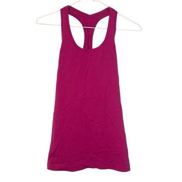 Lululemon Athletica Racerback Scoop Neck Pink Tank Top Size 6