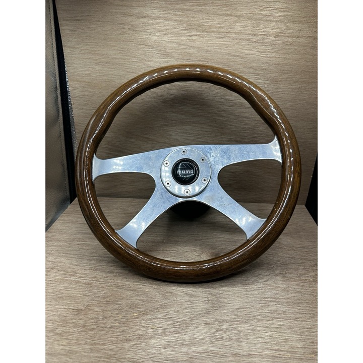 MOMO Classic Vintage Wood steering wheel Made In Italy 05 - 92