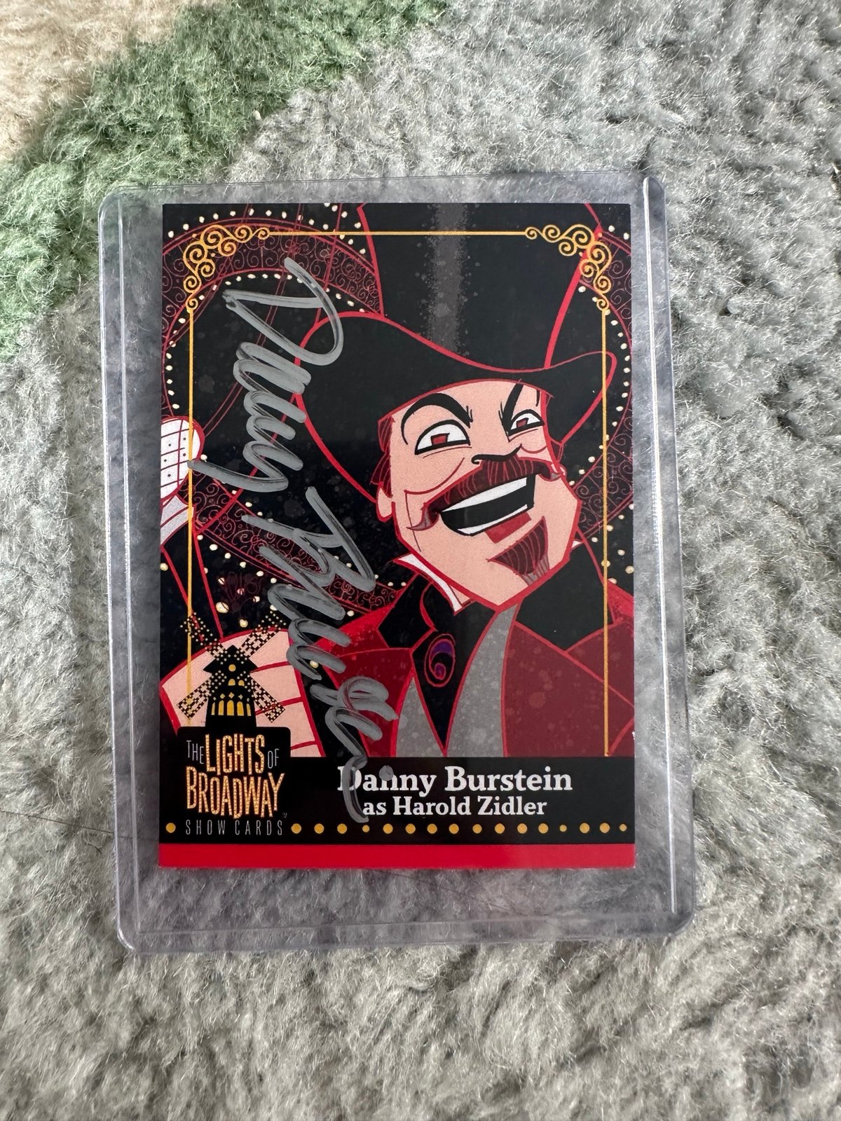 Danny Burstein Signed Lights of Broadway Trading Card