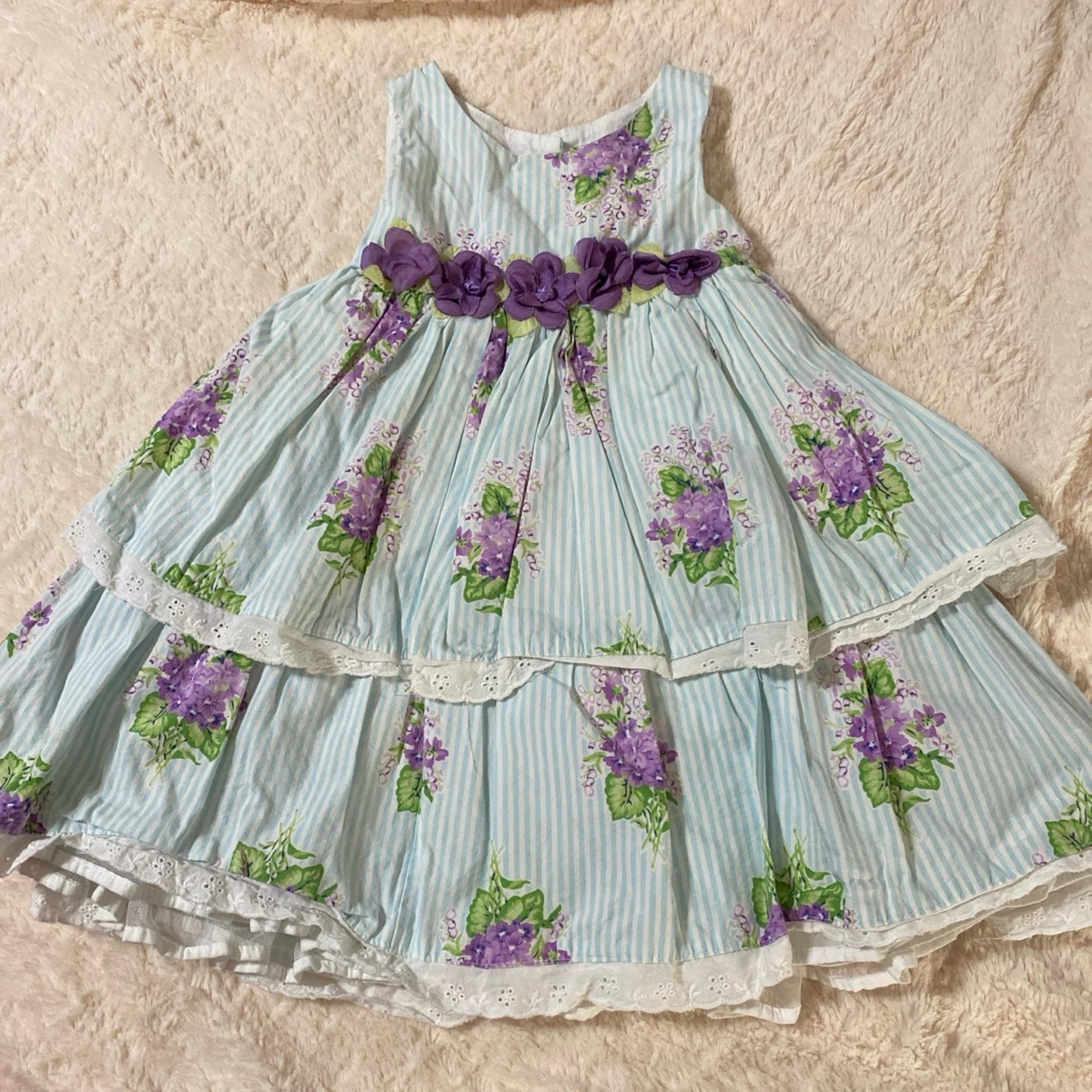 Baby girls 24 months Laura Ashley London dress flower Easter spring summer