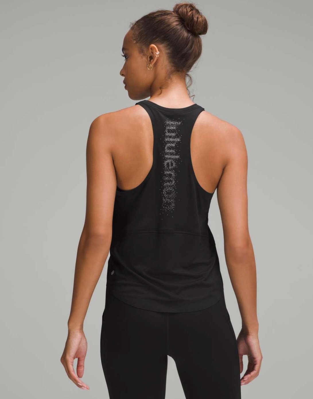 Lululemon Ultralight Reflective Running Tank Top in Black