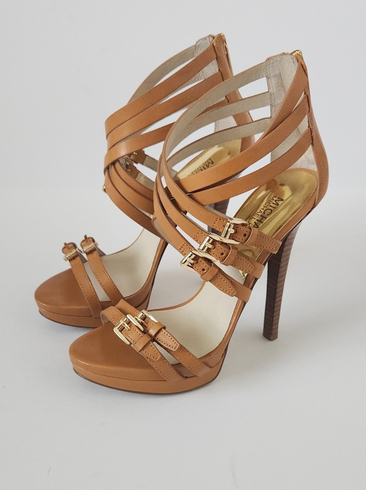 Michael By Michael Kors Platform Open Toe Heels Women Size 7
