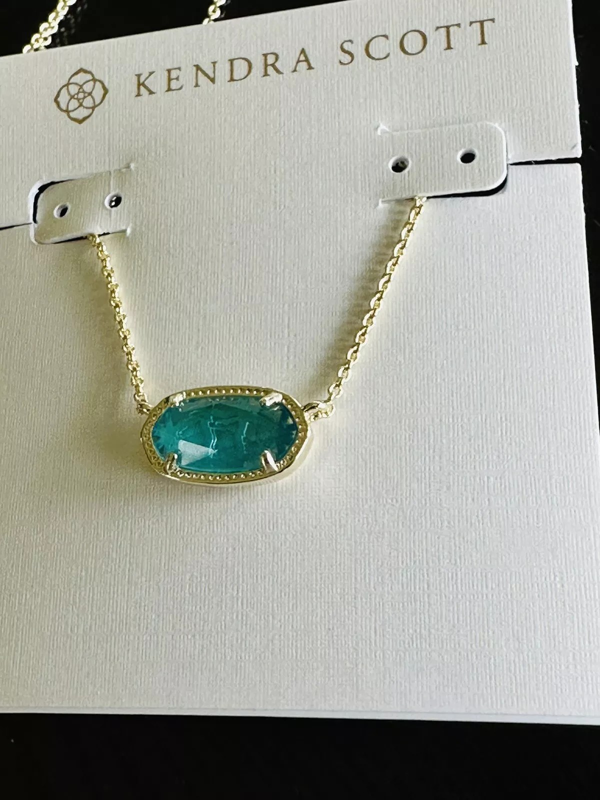 Turquoise Blue Gold Necklace New