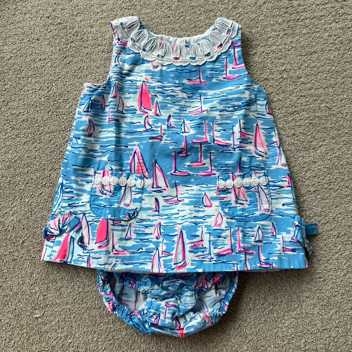 VGUC Lilly Pulitzer sailboat bloomer set