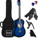 Best Choice Products 38in Beginner All Wood Acoustic Guitar Starter Kit w/Gig Ba