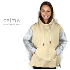 New. Calme by Johnny Was hooded pullover jacket. Retails 178. M
