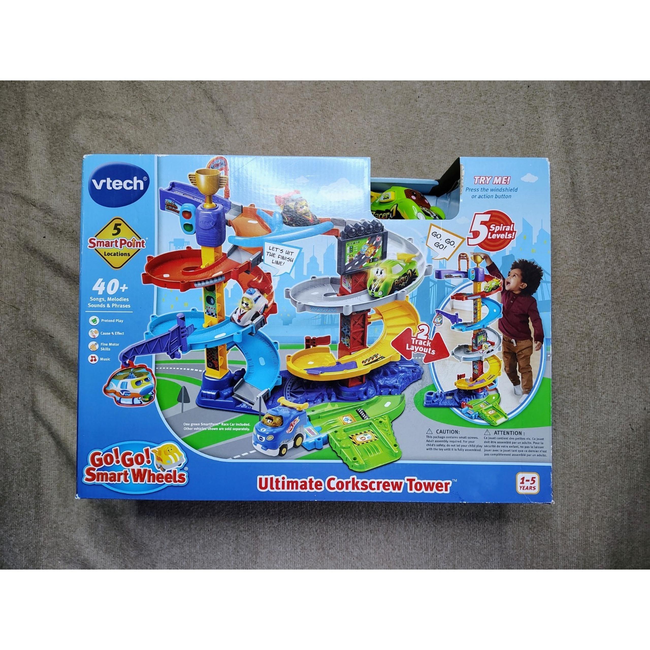 VTech Go! Go! Smart Wheels Ultimate Corkscrew Tower NEW NIB Car Track