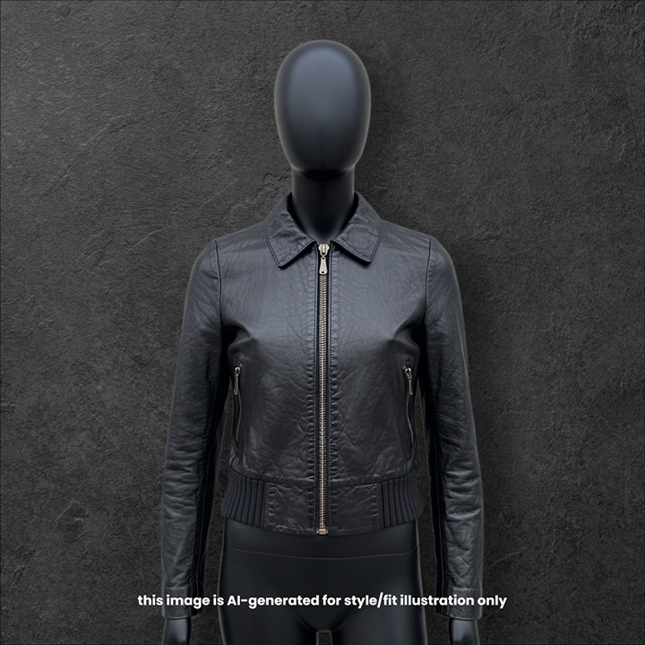 DOMA Bomber Jacket Genuine Leather XS Black