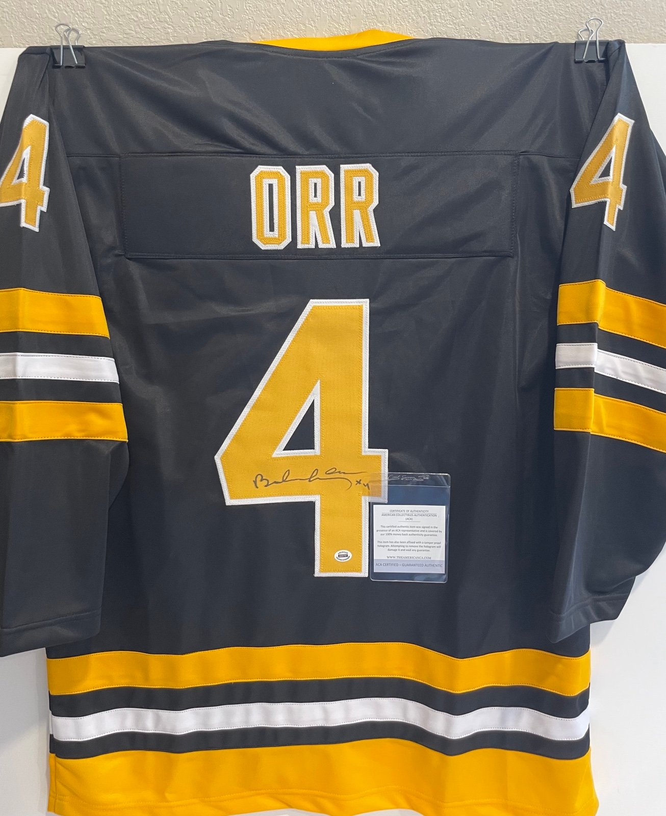 Bobby Orr Boston Bruins Signed Autographed Custom Jersey With ACA COA