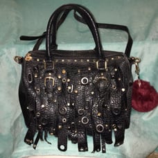 Fringe Bag With Pom Pom