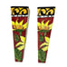 Tika by Lotus Sunflower Wall Pocket Vases Ceramic Tapered Yellow Red 11 Inch