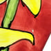 Tika by Lotus Sunflower Wall Pocket Vases Ceramic Tapered Yellow Red 11 Inch