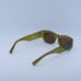 New Saint Laurent SL713 004 Sunglasses - Green Frame, Brown Lenses