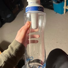 22oz. BPA-Free Plastic Water Bottle Starter Kit with Blue Lid