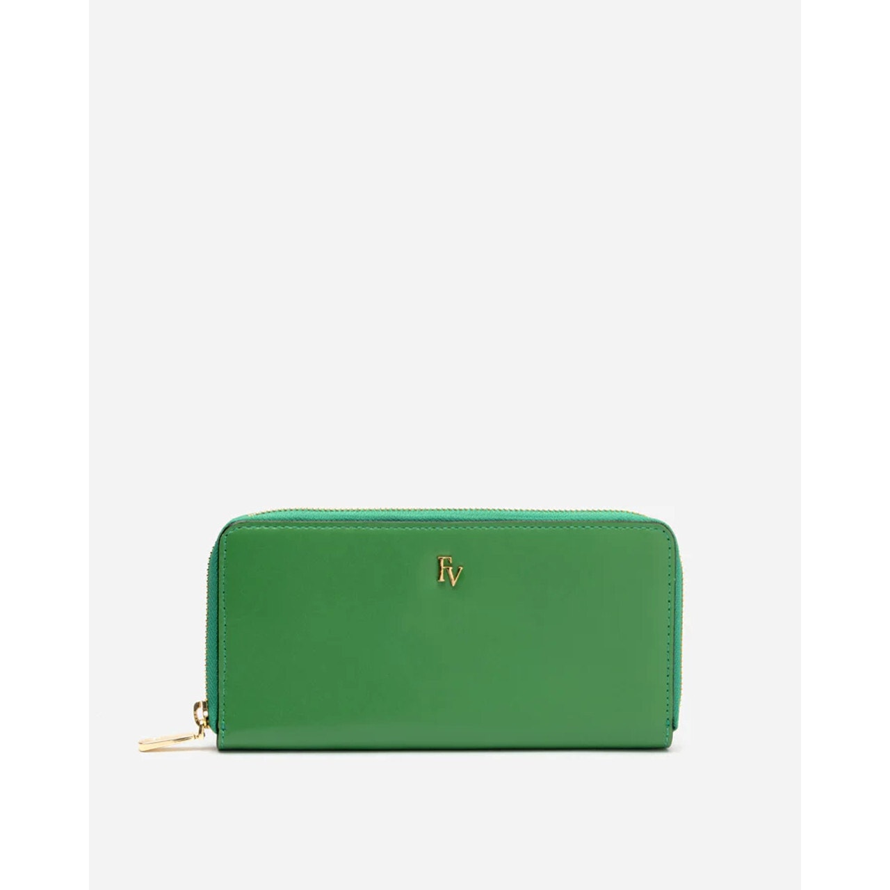 Frances Valentine Zip Around Continental Wallet Soft Nappa ~ Green