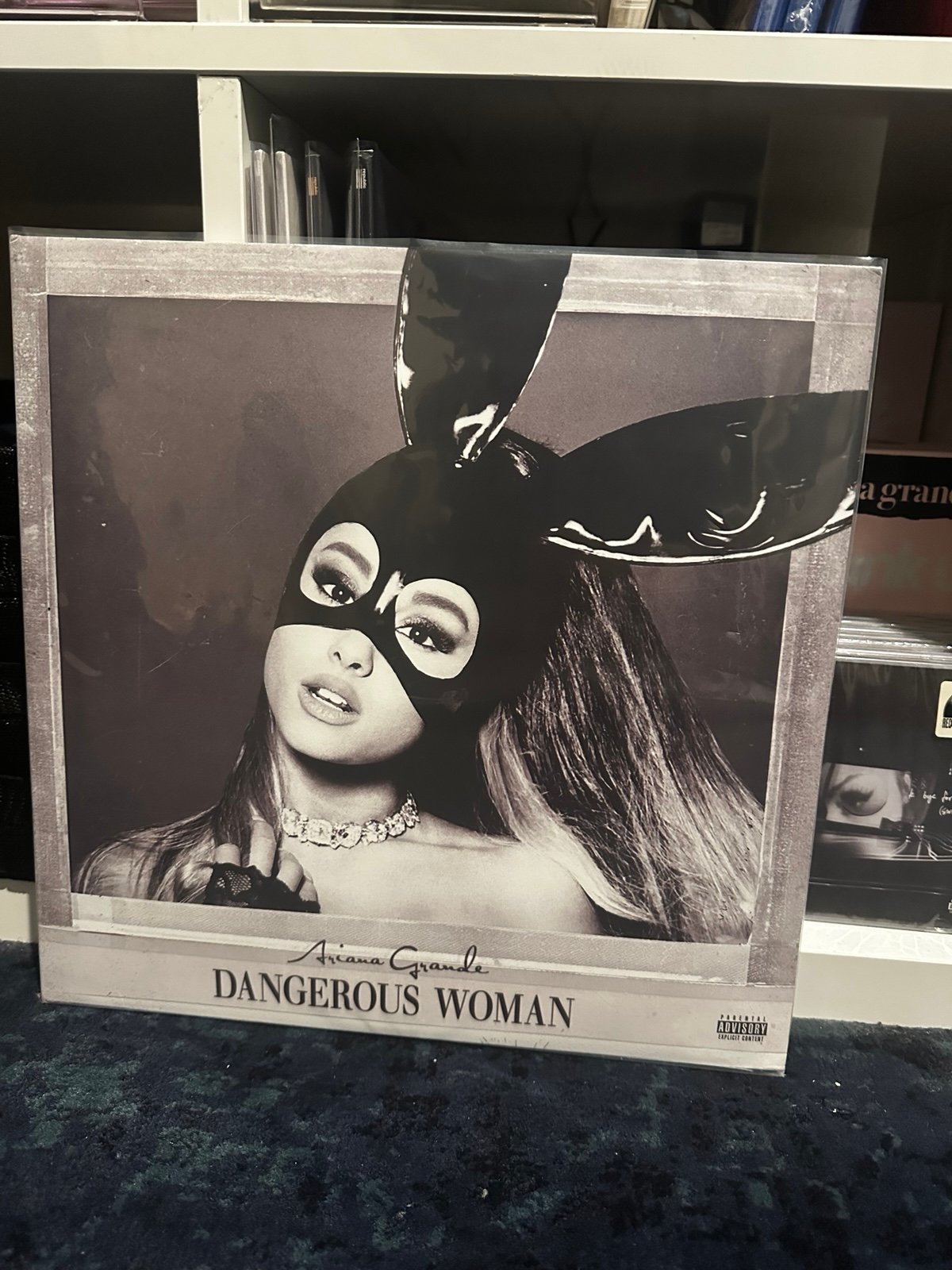 Ariana Grande Dangerous Woman 2x Vinyl LP 2019 Pressing Black & Purple Swirl