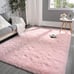 Fluffy Pink Rug for Bedroom Living Room, 4x6 Feet Rectangle Large Rug NEW