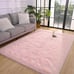 Fluffy Pink Rug for Bedroom Living Room, 4x6 Feet Rectangle Large Rug NEW