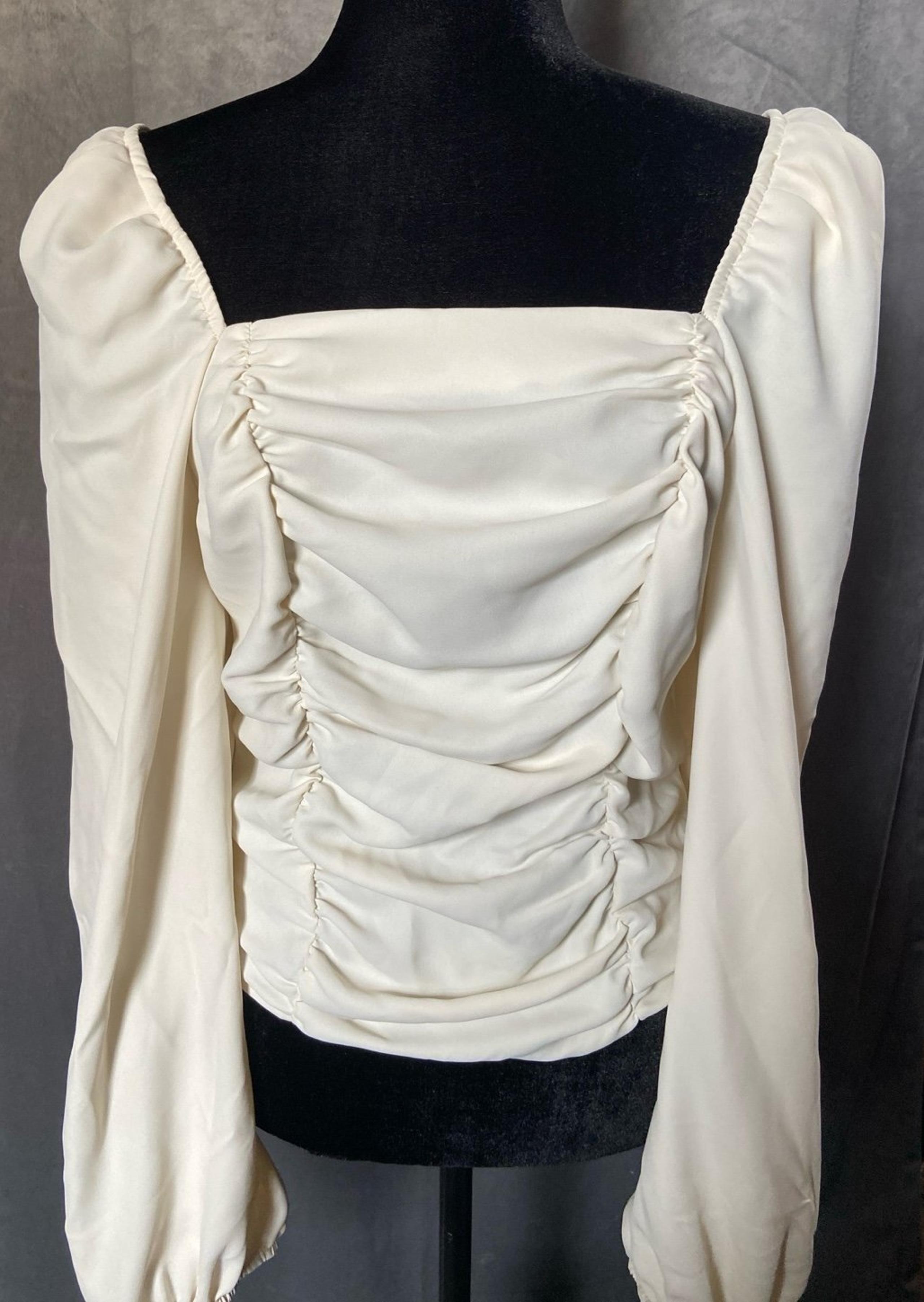 Express Balloon Sleeve Long Sleeve Shirt M Whimsigoth Fairycore Renaissance