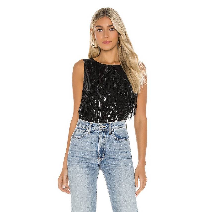 Bling It On Top BB Dakota by Steve Madden (Fringe Tank Top)