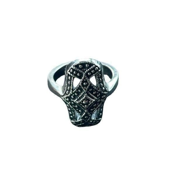 Vintage Avon Celtic Silver Tone Band Ring Unisex Adults