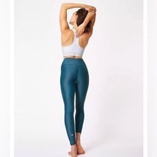 Sweaty Betty Teal Blue High Waisted Full Length High Shine Leggings