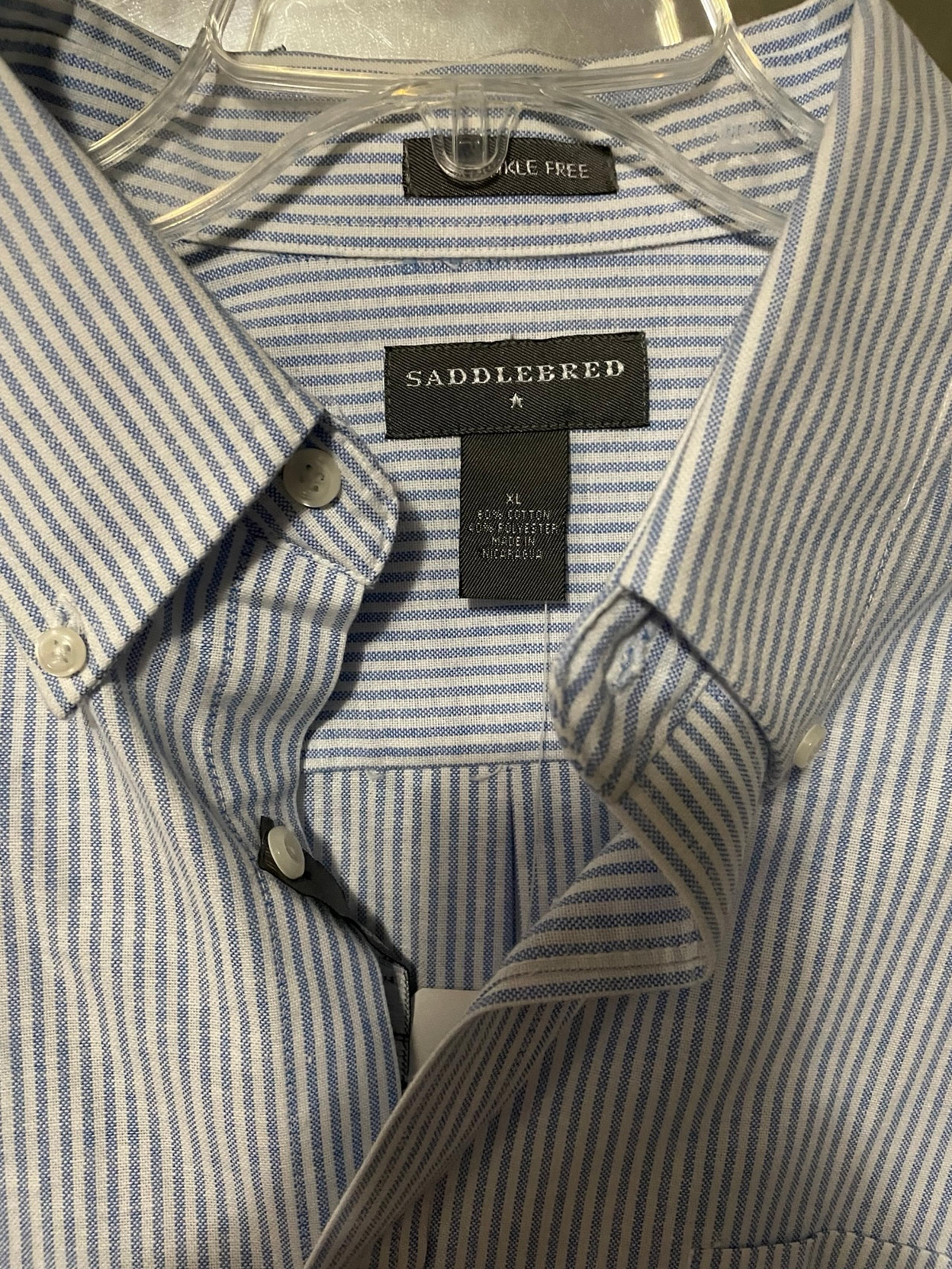BNWT Saddelbred men’s button up shirt