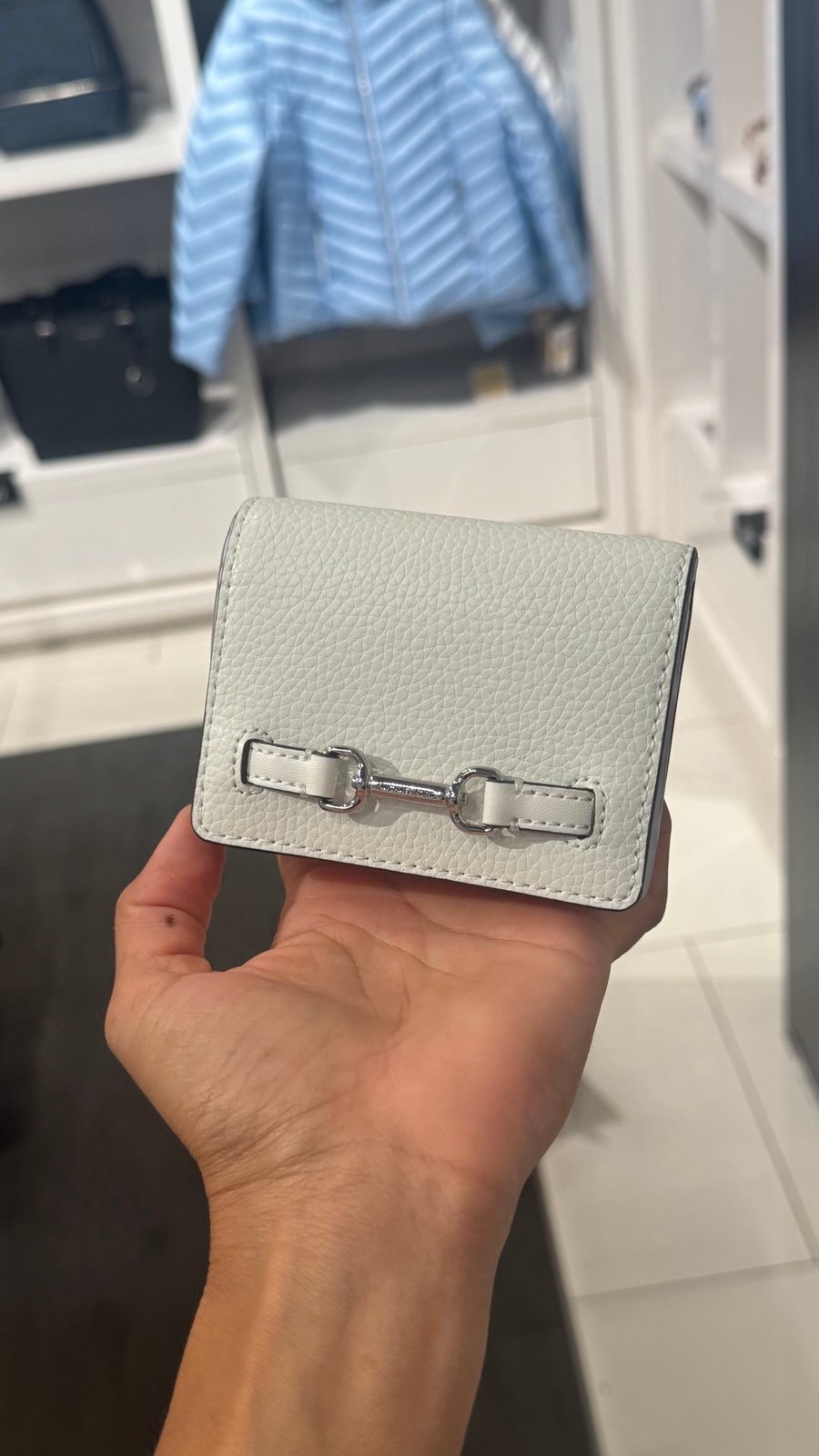 Michael Kors Carson credit card Wallet Optic White