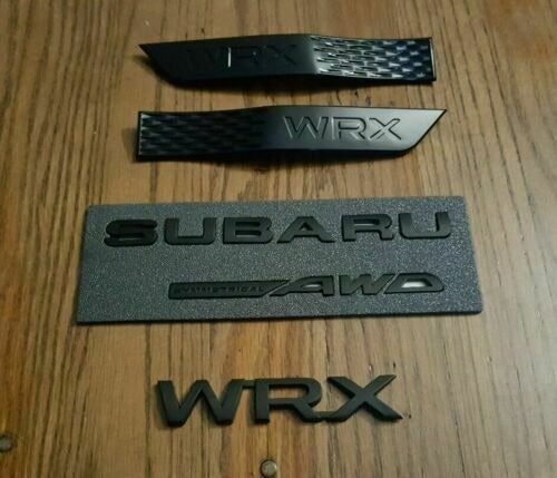 2015+ subaru wrx sti BADGE BUNDLE MATTE