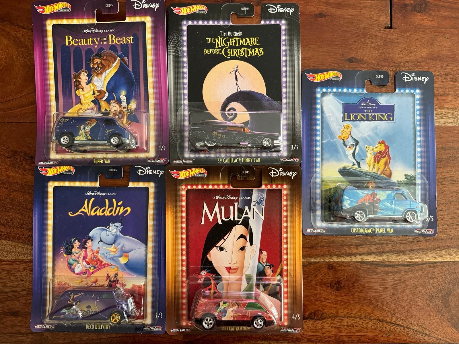 Disney Hot Wheels - Full Set