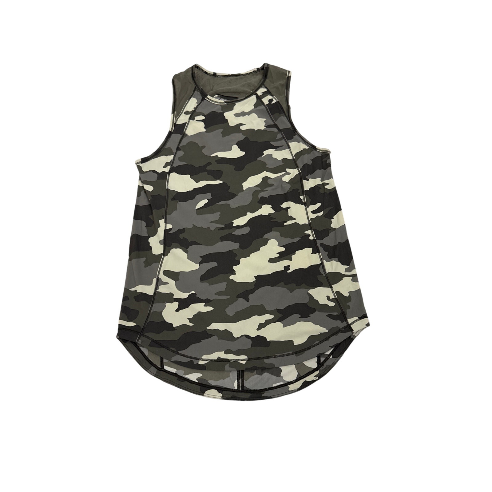 Lululemon Sculpt Green Camo Tank Top Size Women's 2