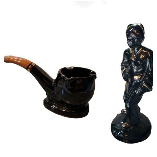 Mid Century Ashtray & Figurine