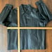 SADDLEBRED Black Leather Full-Zip Motorcycle Jacket