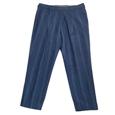 Todd Snyder Pants Mens 36 Blue Striped Wool Linen Luxury Classic Preppy Trousers