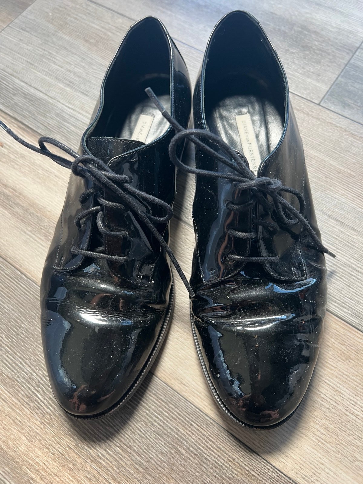 Diane Von Furstenberg Black Italian Shoes- 9