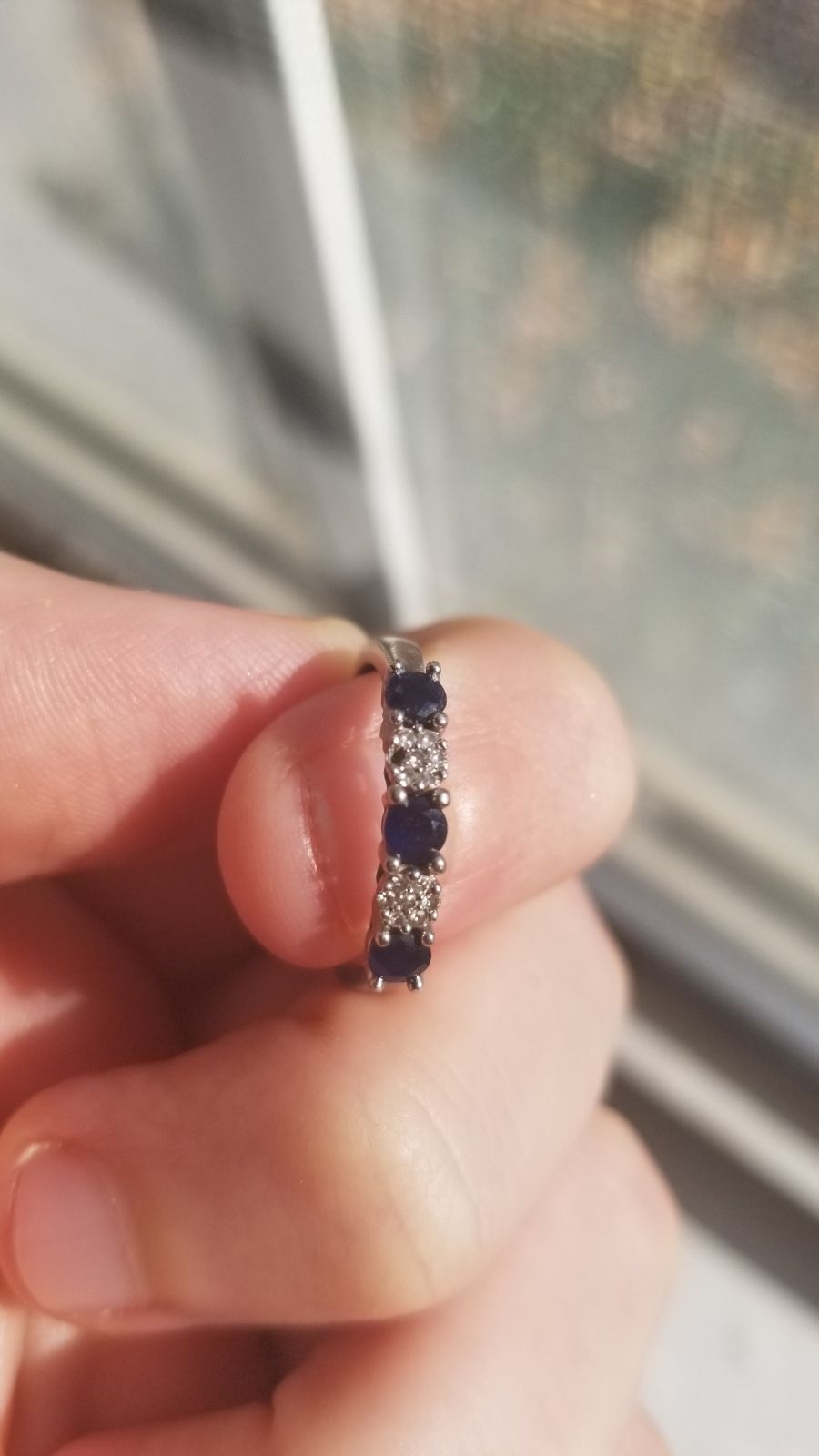 Sapphire and Diamond Ring