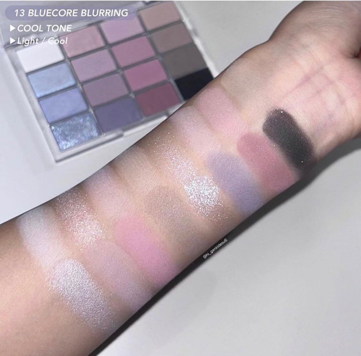 WAKEMAKE Soft Blurring Eye Palette #13 - detail