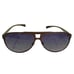 Breed Apollo Gold Tone Frame Double Bridge Dark Lenses Aviator Sunglasses Men’s