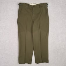 Vintage 70s Military Cold Weather Wool Field Trousers Mens M Green M-1951 Pants