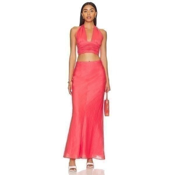 Hansen & Gretel CUCCINA BACKLESS TOP & ALLISON LONG SKIRT SET size S NWT315