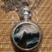 Howling Wolf Pocket Watch Necklace