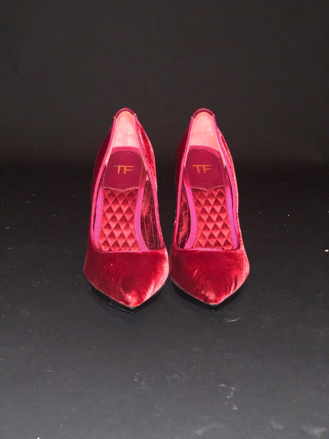 Tom Ford Red Velvet Pumps Size 9