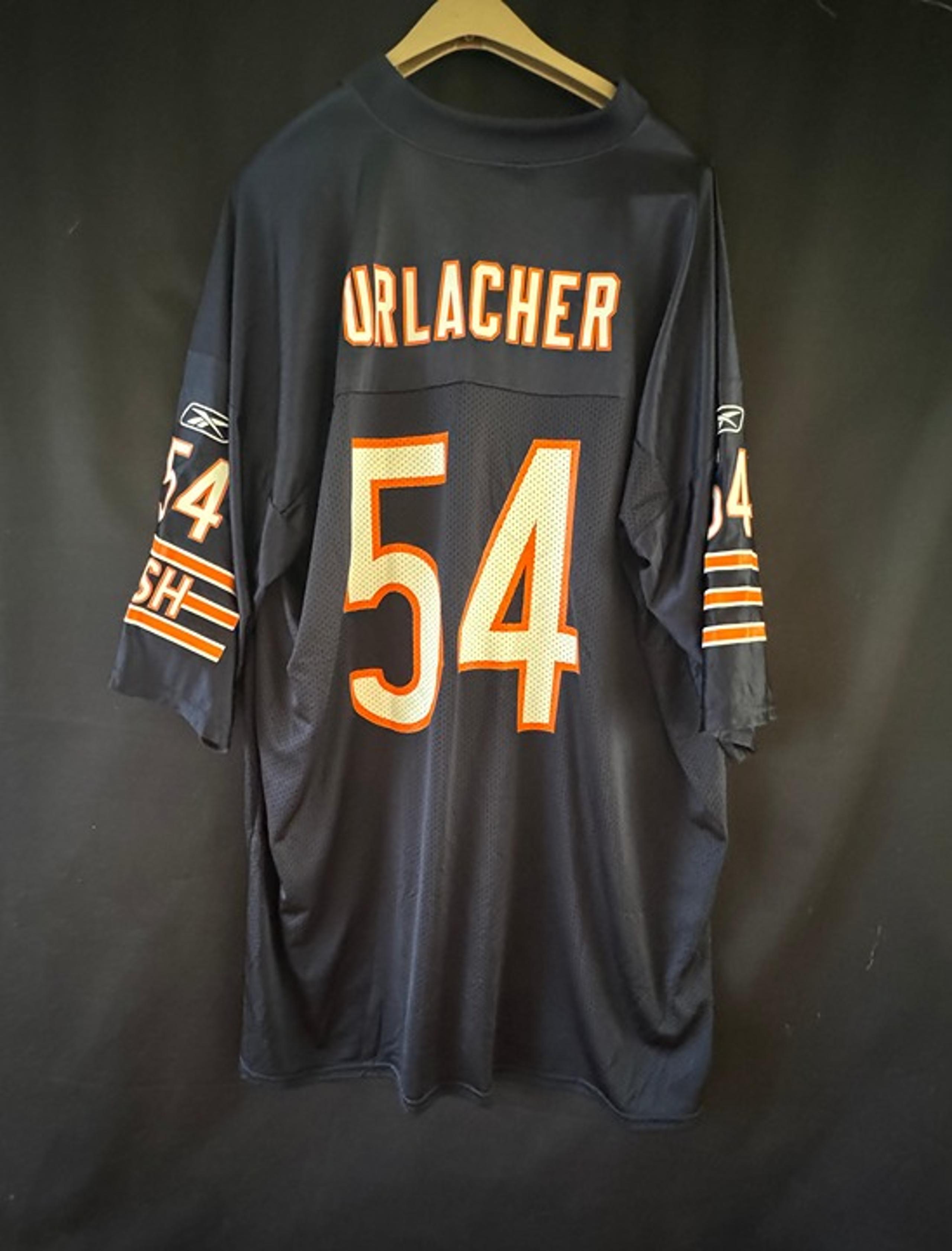 Vintage Chicago Bears Brian Urlacher 54 GSH Reebok NFL Mens 2XL Mesh Jersey
