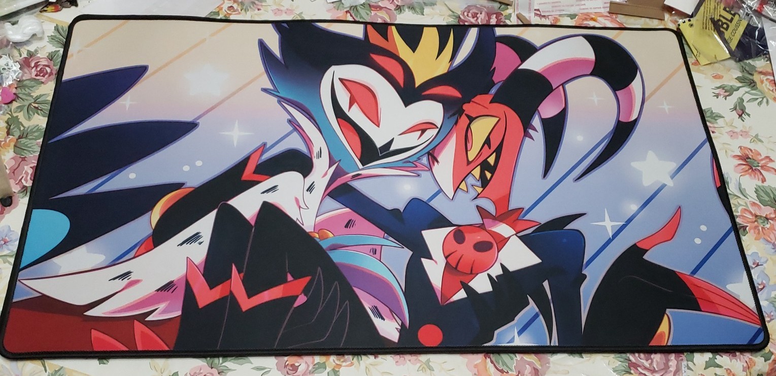 Official Discontinued Hazbin Hotel Stoliz Stolas Blitz Playmat Shark Robot