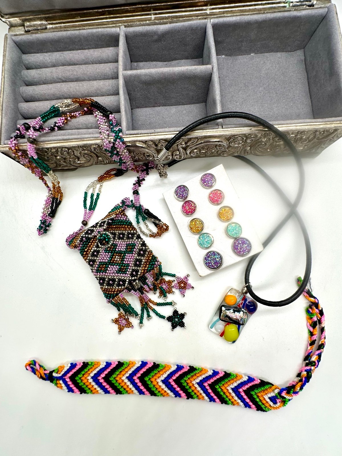 Lot of colorful jewelry coin purse