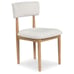 Sawdyn - White / Light Brown - Dining Upholstered Side Chair (Set of 2)
