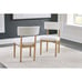 Sawdyn - White / Light Brown - Dining Upholstered Side Chair (Set of 2)