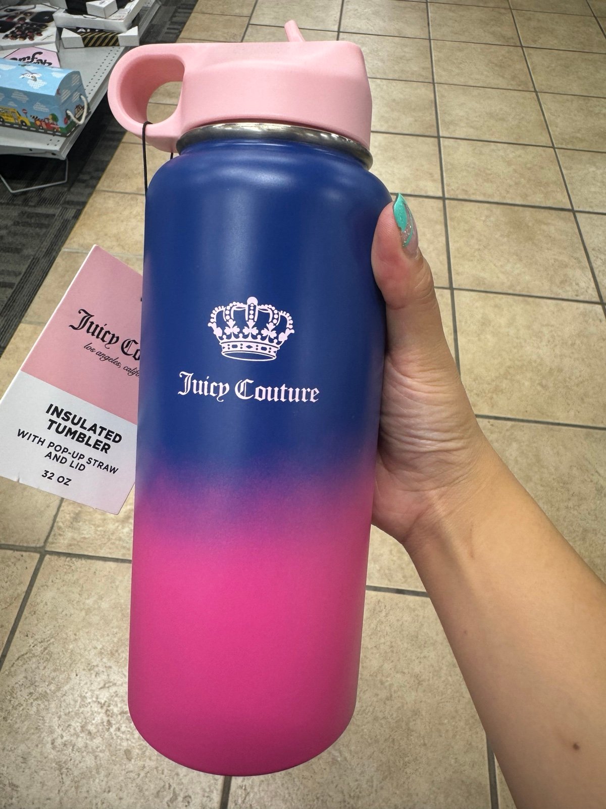 Juicy couture pink tumbler