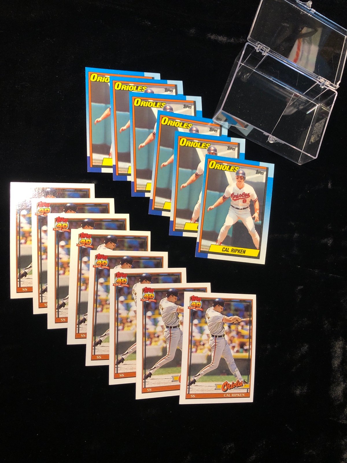 1990, 1991 Topps Baseball Cal Ripken cards (14)